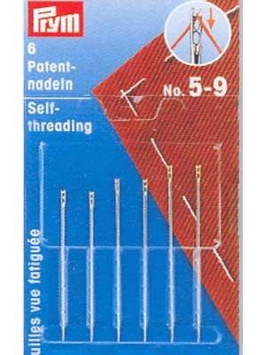 Prym Self-Threading Needles Sizes 5-9 6ct