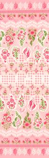 Moda Darling Peony Ombre Paisley Double Border - Cotton Candy