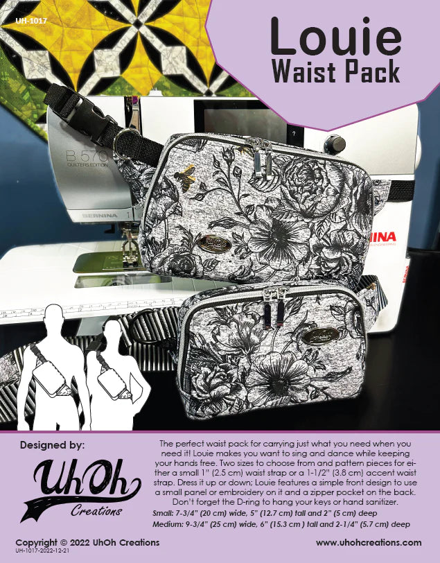UhOh Creations - Louie Waist Pack Paper Pattern