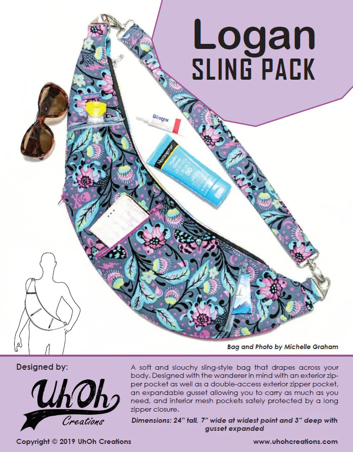 UhOh Creations - Logan Sling Bag Paper Pattern