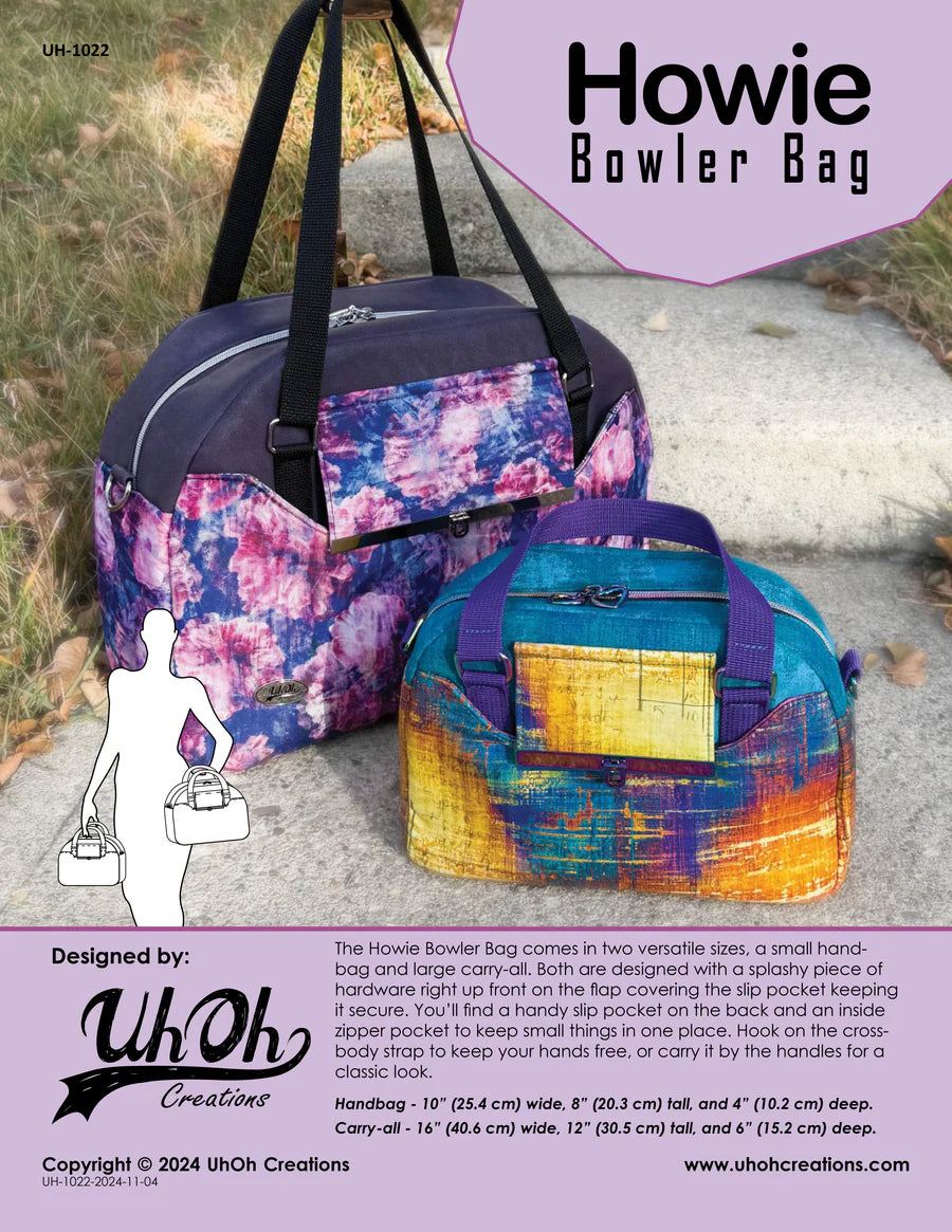 UhOh Creations - Howie Bowler Bag Paper Pattern