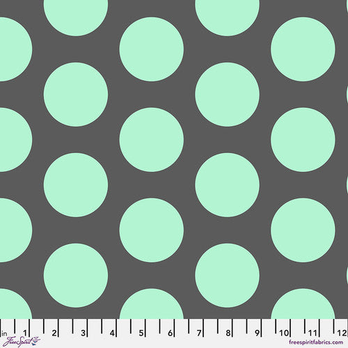 Tula Pink Dinosaur Eggs Storm - Black Rabbit Fabric Inc.