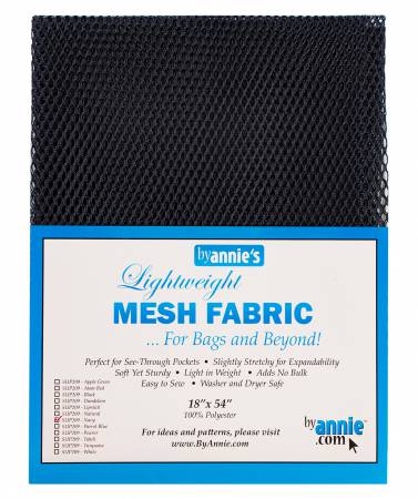 ByAnnie - Lightweight Mesh Fabric, 18" X 54", Navy