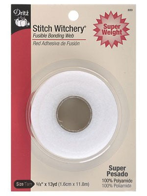 Stitch Witchery, Super Weight, 1.6cm x11.9M - Black Rabbit Fabric Inc.
