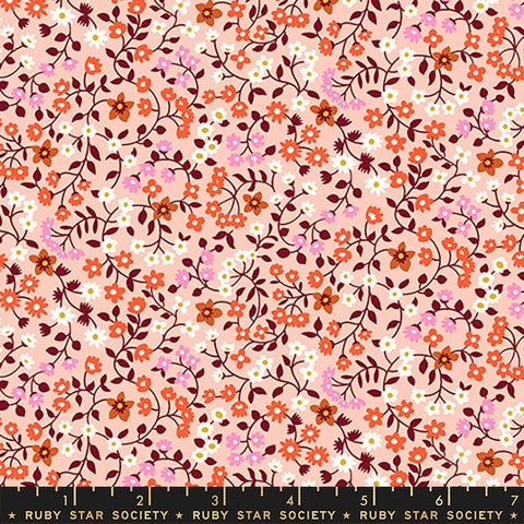 RSS - Clothesline Floral Peach Cream