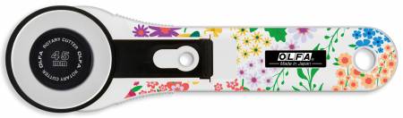 OLFA 45mm Printed Handle Rotary Cutter - Black Rabbit Fabric Inc.