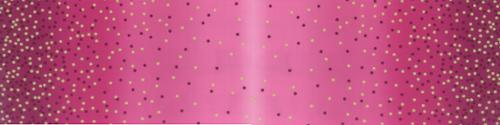 Ombre Confetti Metallic - Magenta - Black Rabbit Fabric Inc.
