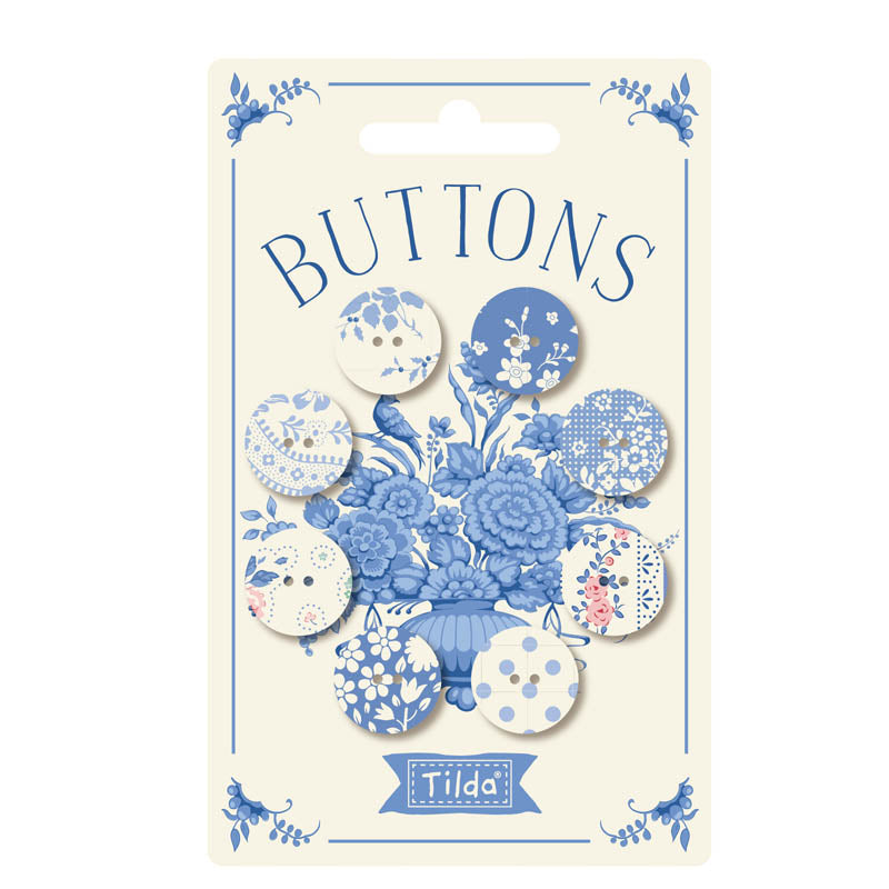 Something Blue Buttons - Light