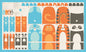 Moda Animal Park Fun 36" x 60" Panel - Black Rabbit Fabric Inc.