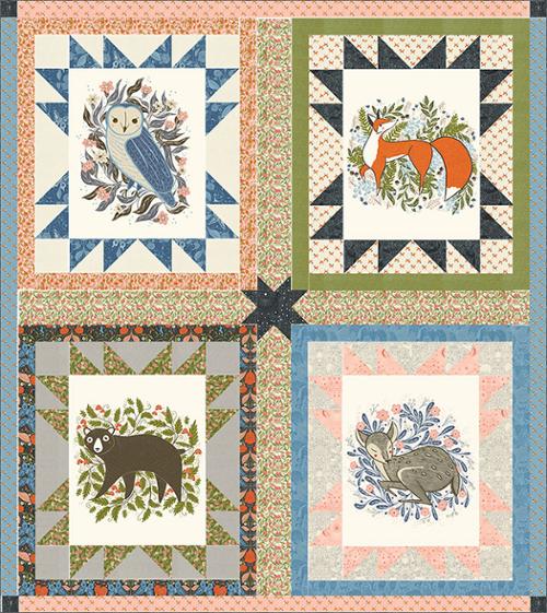 Frolic in Florals Quilt Kit - Black Rabbit Fabric Inc.