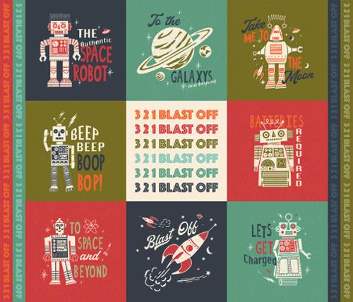 Moda 321 Blast Off 36" x 45" panel