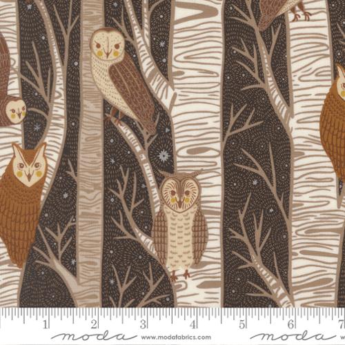 Moda Night Owl Trees - Midnight