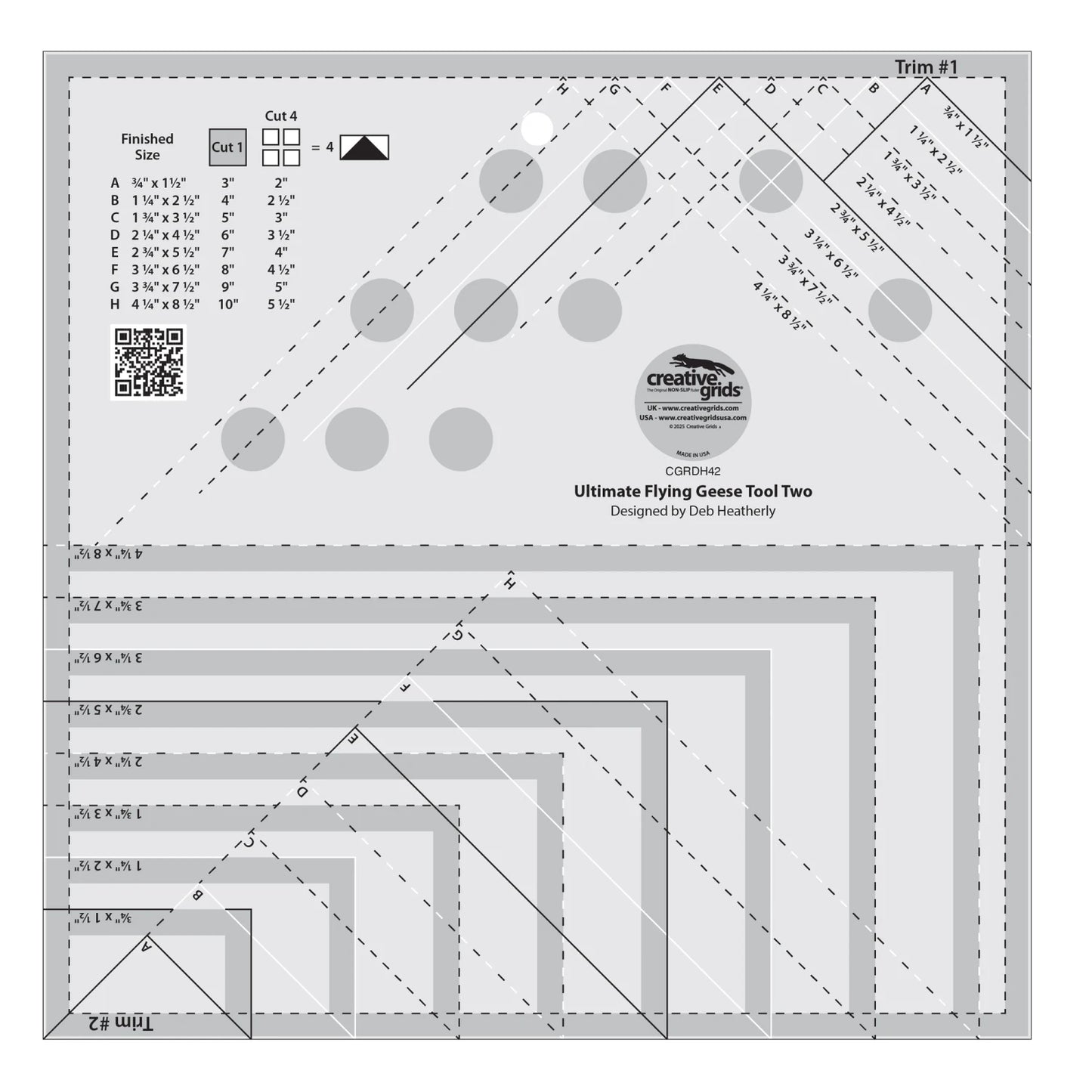 Creative Grids Ultimate Flying Geese Tool Two
