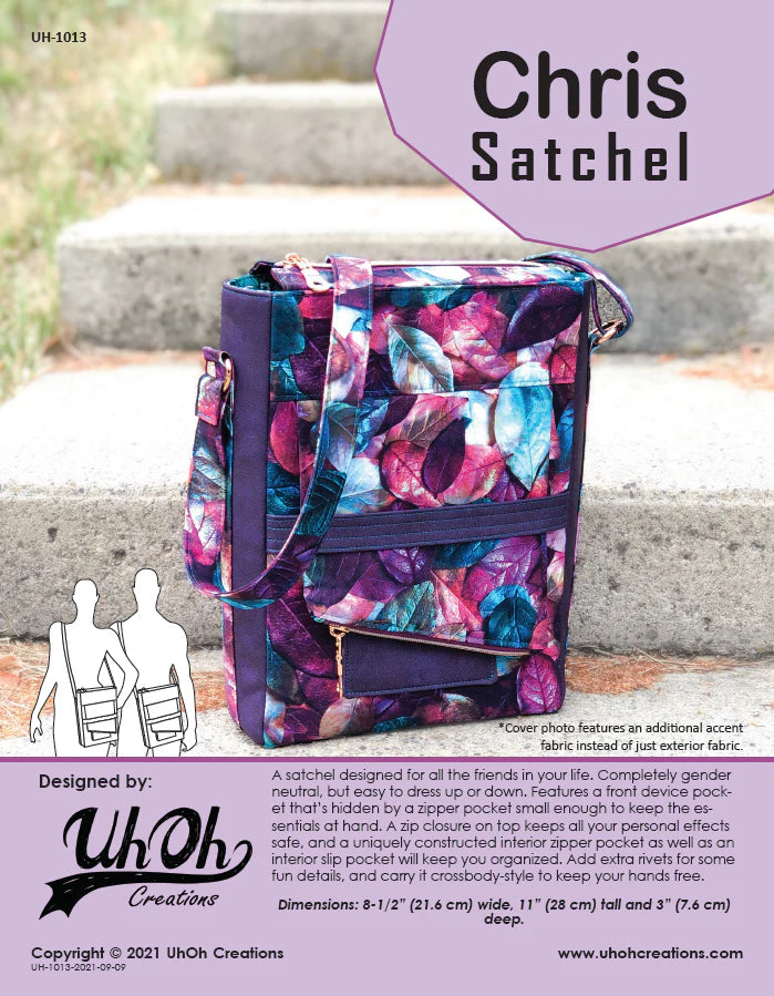 UhOh Creations - Chris Satchel Paper Pattern