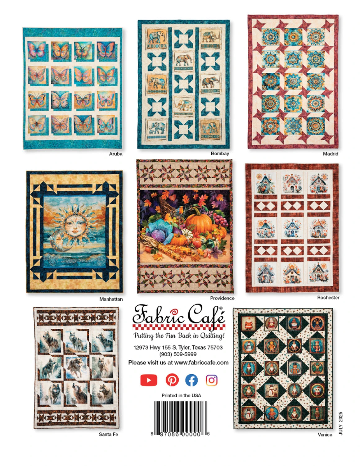 Fabric Cafe: Panel Perfect 3-Yard Quilts