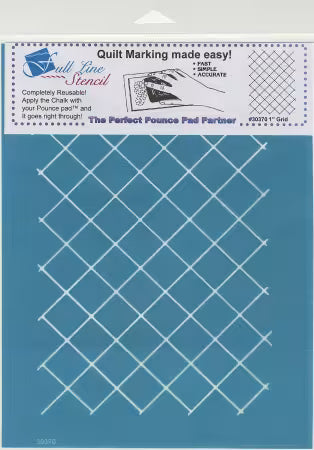 Full Line Stencil: One Inch Grid