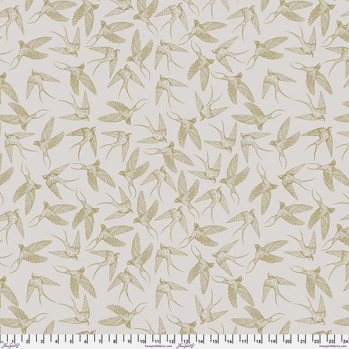 Free Spirit - Findings - Swallows - Neutral - Black Rabbit Fabric Inc.