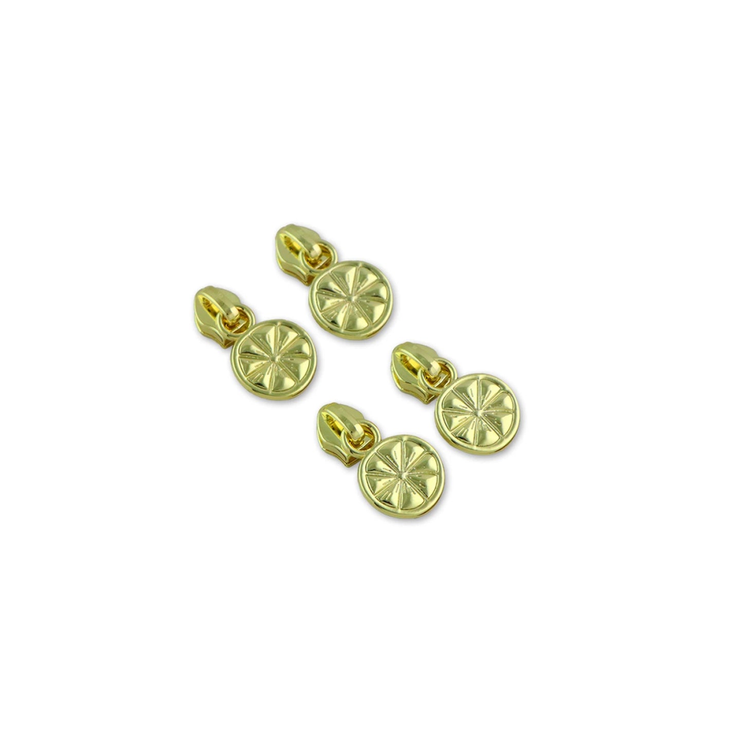 Citrus Slice Zipper Sliders with Pulls - *SIZE#5* (4 pack)