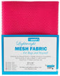 ByAnnie’s Lightweight Mesh Fabric, 18" X 54", Lipstick - Black Rabbit Fabric Inc.