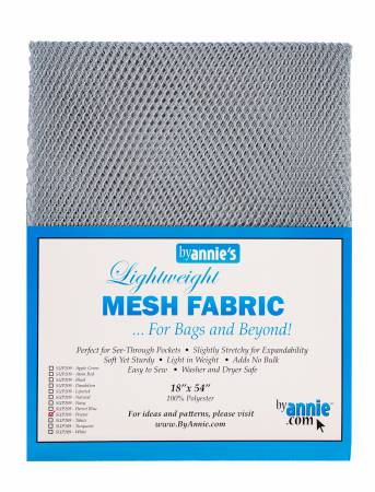 ByAnnie - Lightweight Mesh Fabric, 18" X 54", Pewter