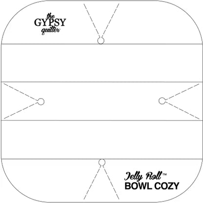 Jelly Roll Bowl Cozy Template - Black Rabbit Fabric Inc.