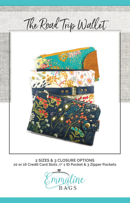 Emmaline Paper Pattern - The Road Trip Wallet
