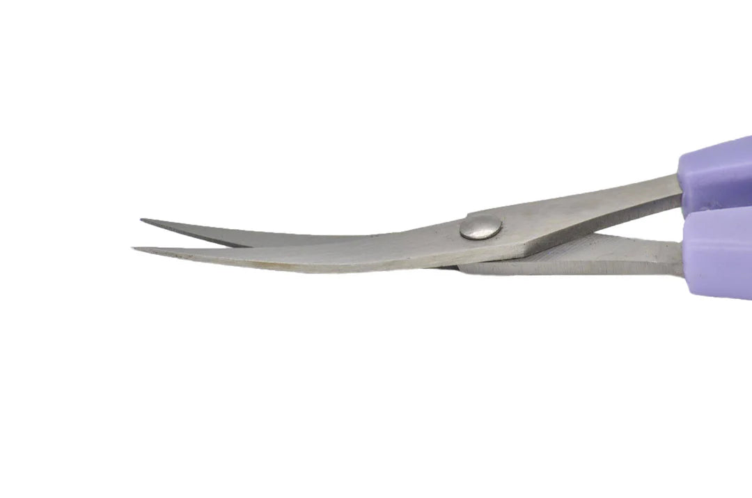 LDH Scissors Curved Blade Embroidery Scissors 4.75" - Black Rabbit Fabric Inc.