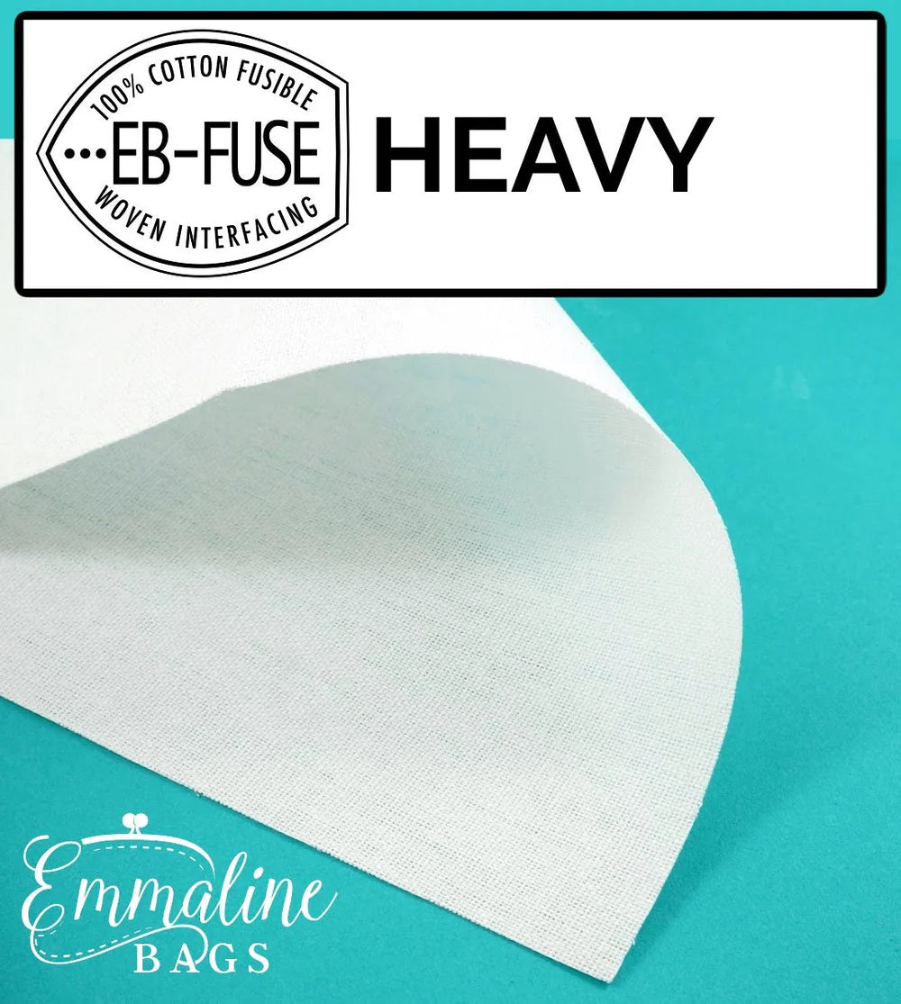Emmaline EB-FUSE - Fusible Woven Cotton Interfacing - Black Rabbit Fabric Inc.