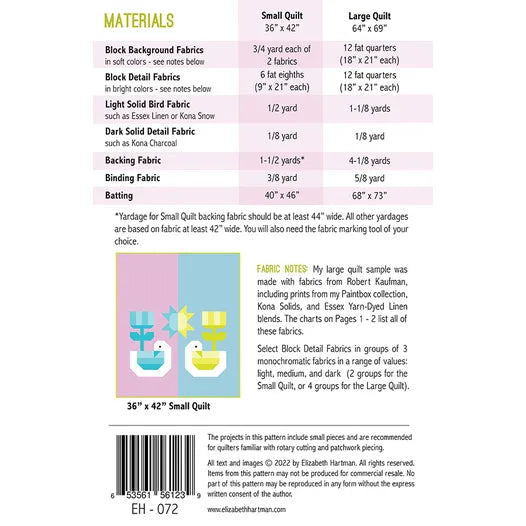 Paper Quilt Pattern - Sunshine