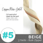 Emmaline Zippers-by-the-Yard - *SIZE#5* Beige (DOES NOT INCLUDE SLIDERS/PULLS) - Black Rabbit Fabric Inc.
