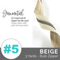Emmaline Zippers-by-the-Yard - *SIZE#5* Beige (DOES NOT INCLUDE SLIDERS/PULLS) - Black Rabbit Fabric Inc.