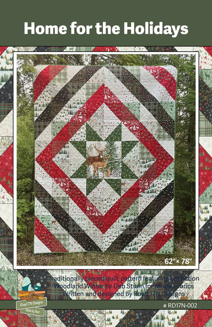 Home for the Holidays Quilt Pattern - Black Rabbit Fabric Inc.