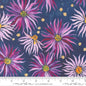 Moda Soulstice Wall Flower - Navy - Black Rabbit Fabric Inc.