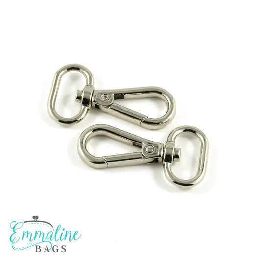 Emmaline Swivel Snap Hooks: Flat Hook Profile (2 Pack)