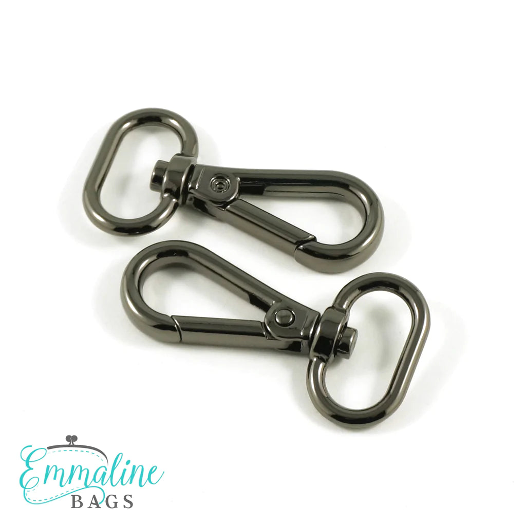 Emmaline Swivel Snap Hooks: Flat Hook Profile (2 Pack)