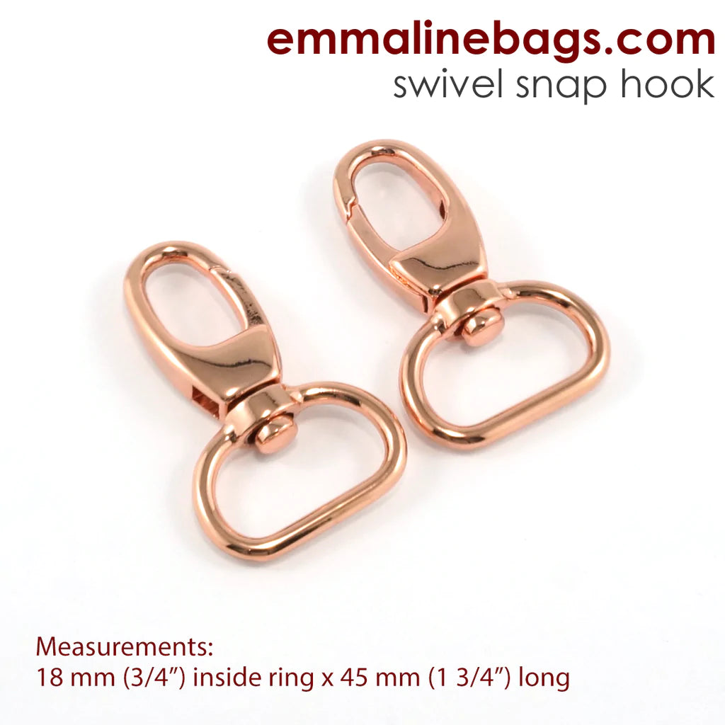 Emmaline Swivel Snap Hook: Designer Profile (2 Pack)