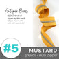 Emmaline Zippers-by-the-Yard - *SIZE#5* Mustard (DOES NOT INCLUDE SLIDERS/PULLS) - Black Rabbit Fabric Inc.