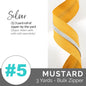 Emmaline Zippers-by-the-Yard - *SIZE#5* Mustard (DOES NOT INCLUDE SLIDERS/PULLS) - Black Rabbit Fabric Inc.