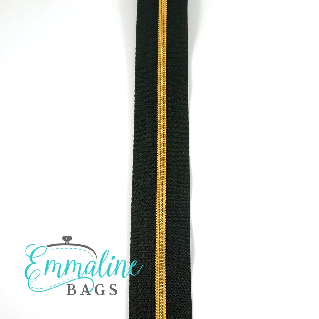 Emmaline Zippers-by-the-Yard - *SIZE#3* Black (DOES NOT INCLUDE SLIDERS/PULLS)