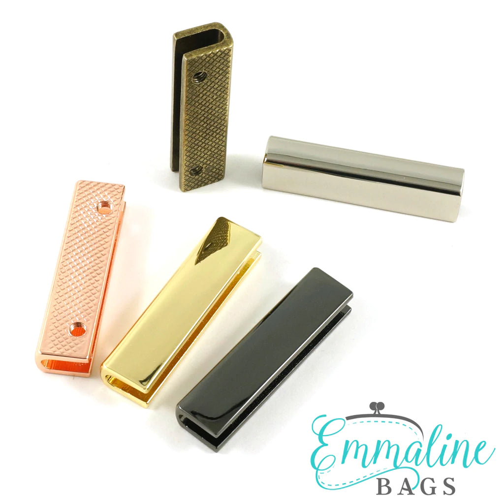 Rectangular Strap End Caps (1 1/2" wide) (4 Pack)