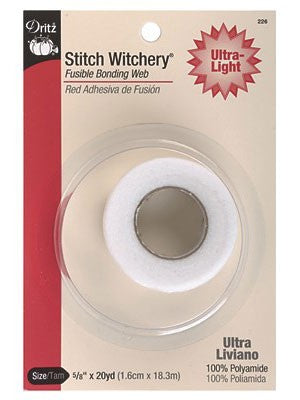 Stitch Witchery, Ultra Light, 1.6cm x 18.3M - Black Rabbit Fabric Inc.