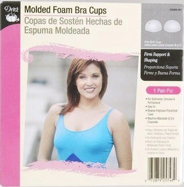 Molded Foam Bra Cup, White - Black Rabbit Fabric Inc.